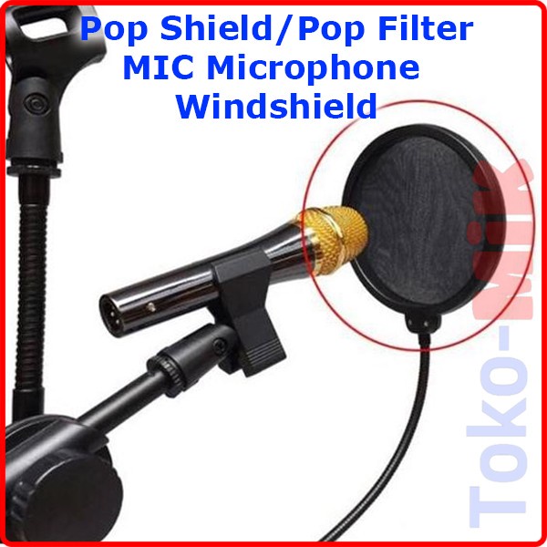 POP SHIELD POP FILTER MIC MIKROFON MICROPHONE WINDSHIELD PODCAST