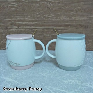 NK308 Mug Keramik Polos Texture Tutup Sendok Stainless NK308 Mug Keramik Polos Texture Tutup Sendok Stainless