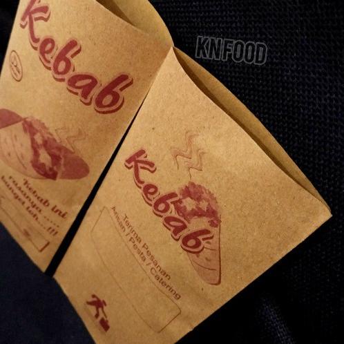 

♂ Kantong Kebab Kecil 100 pcs - Dus Kebab Coklat Kecil - Kemasan Untuk Kebab isi 100 ▲