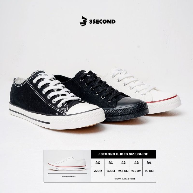 3SECOND_Sepatu Kanvas Original ‼️