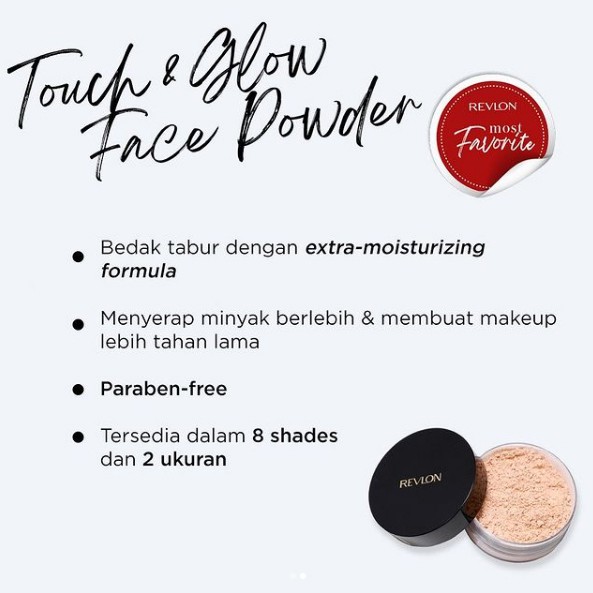 Revlon Touch &amp; Glow Face Loose Powder ori ber bpom