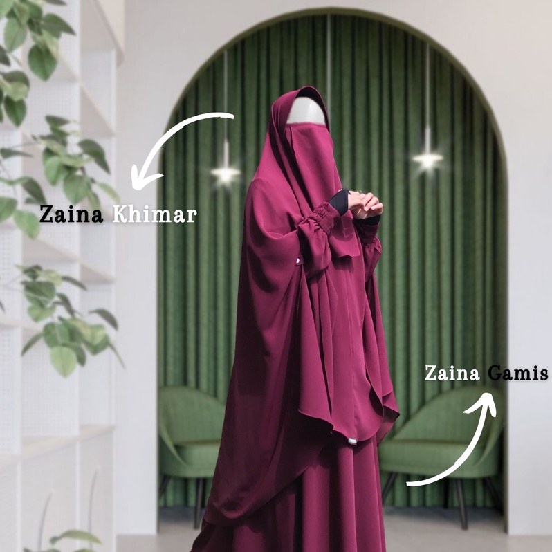 Gamis Zaina set gamis syari terbaru