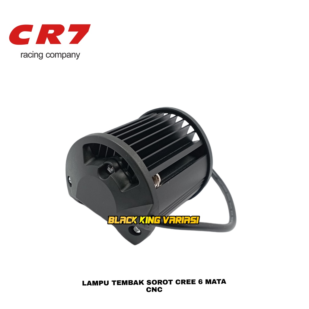 Lampu Tembak Sorot 6 Mata LED Cree CWL Kotak CR7 Mobil Motor Waterproof