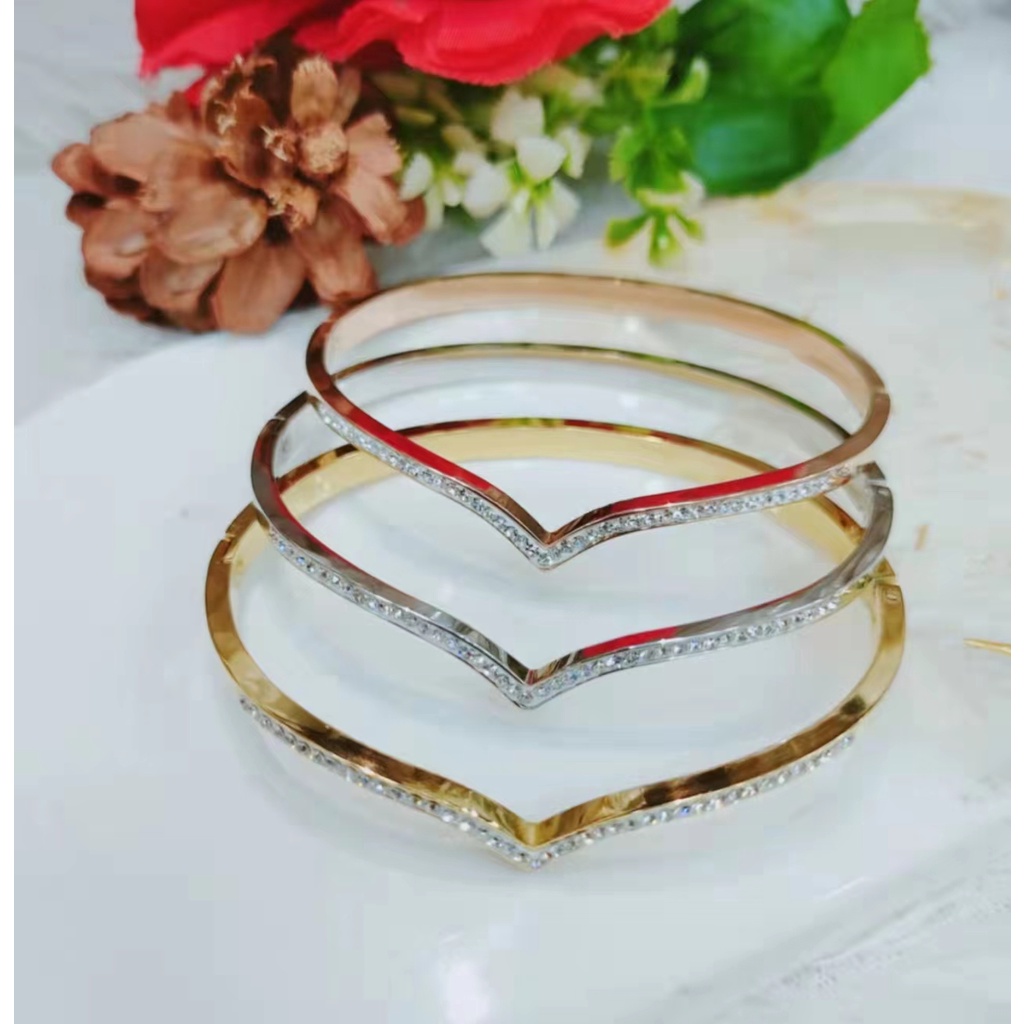 Gelang Titanium Permata Perhiasan Fashion F74.75