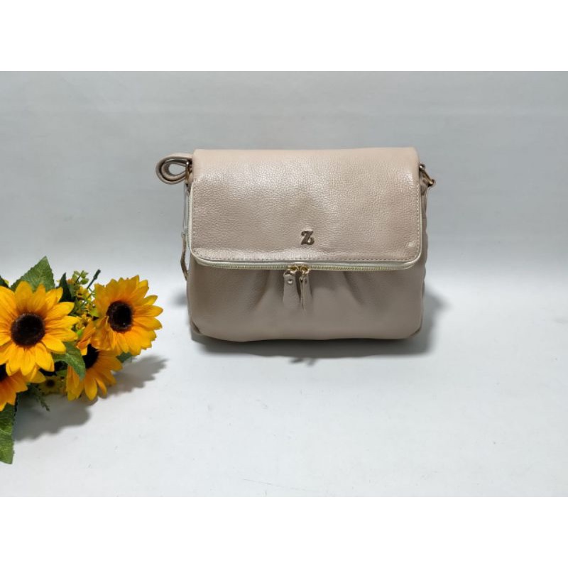 TAS SELEMPANG / SLINGBAG MERK ZHR KULIT SAPI ASLI