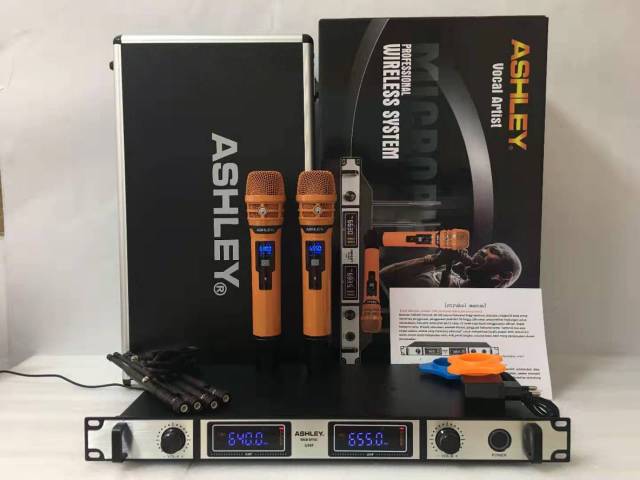Mic wireless ashley vocal artist digital UHF. 4antena