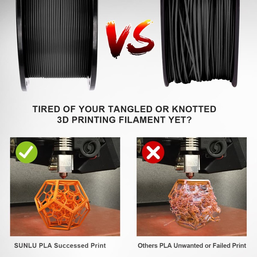 ZKLabs 3D Filament Silk PLA+ Neat Winding Sugoi Hasil Smooth dari USA