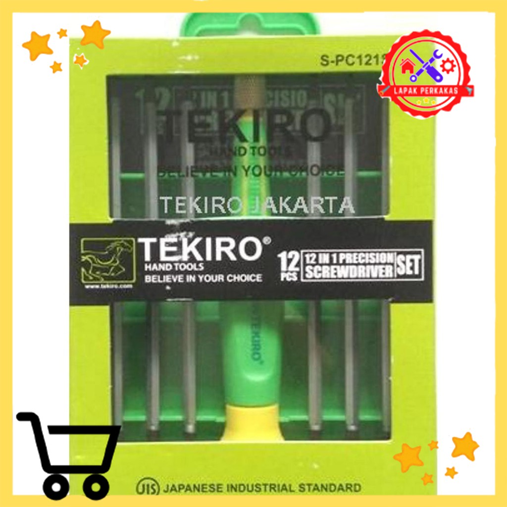 Tekiro Obeng Presisi set 12 In 1 / Precision ScrewDriver 12in1 set