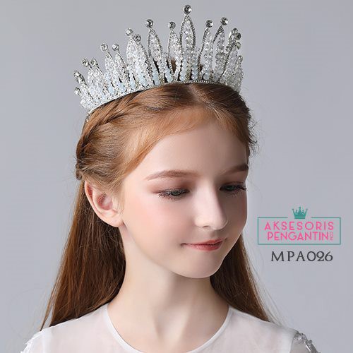 Aksesoris Mahkota Pesta Anak Premium l Crown Crystal Putri - MPA026