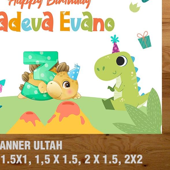 ☂ DINOSAURUS BANNER/ BACKDROP/ SPANDUK ULANG TAHUN UL-TAH ❋