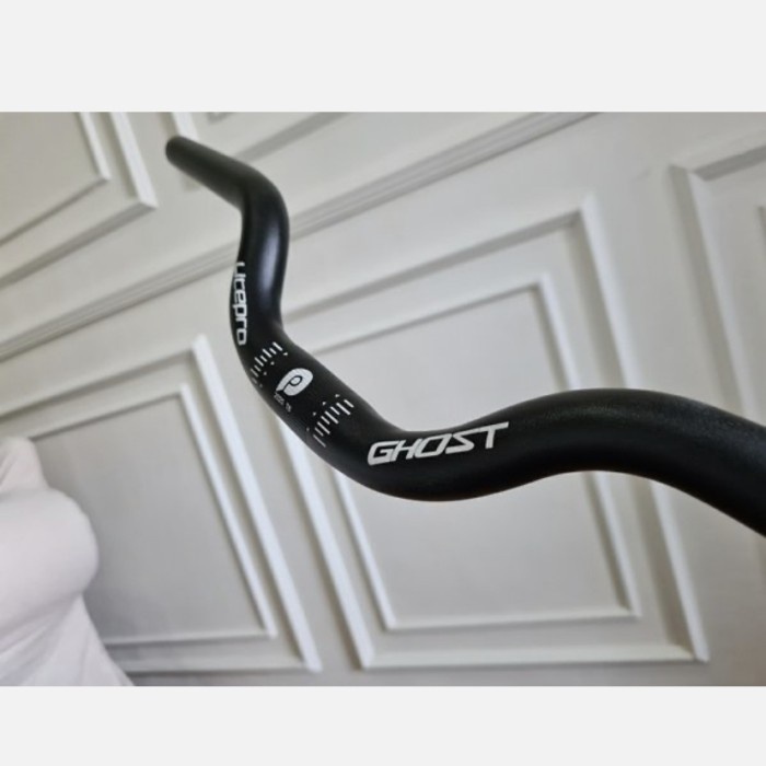 Stang sepeda handlebar litepro ghost 25,4x580 cm rise 7cm mid rise ris