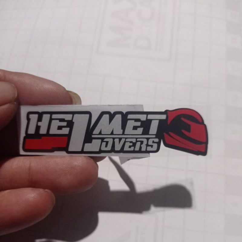 STICKER HELMET LOVERS CUTTING