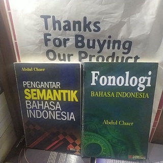 Jual Fonologi Bahasa Indonesia & Pengantar Semantik Bahasa Indonesia ...