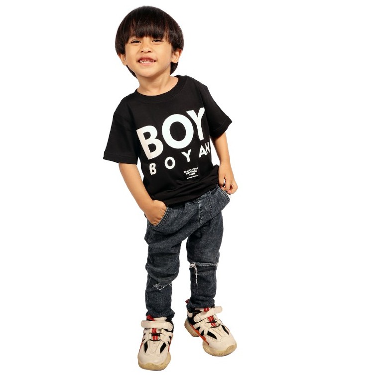 Kaos BaOng T Shirt Boy-Boyan Anak Black