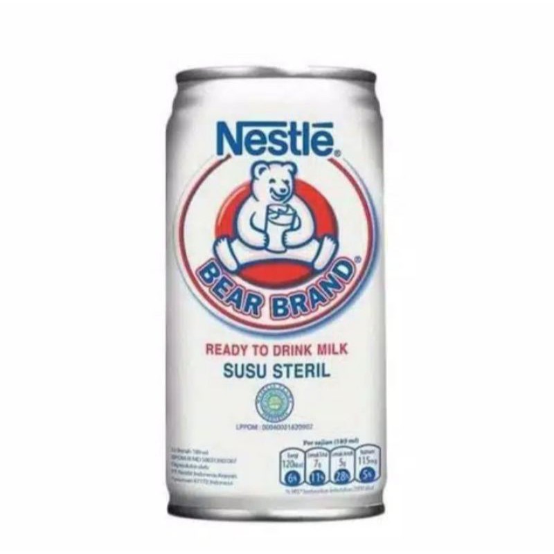 

BEAR BRAND Susu Kaleng Susu Beruang Susu Steril 189 ml