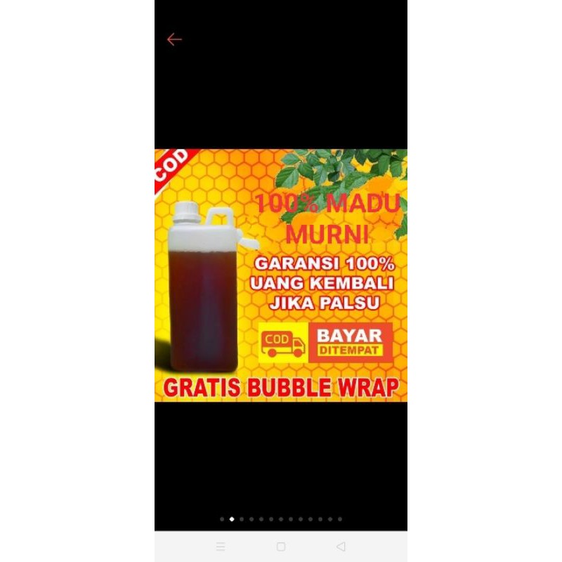 

MADU 100% MURNI dari bunga pohon randu. Berat bersih 460ml