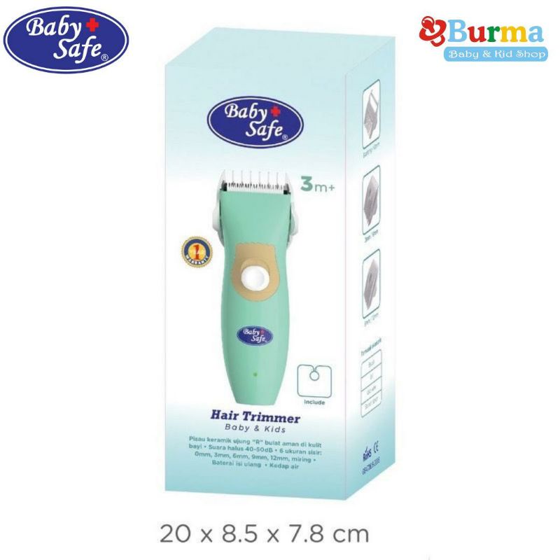 Baby safe hair trimmer ht001 - mesin cukur rambut