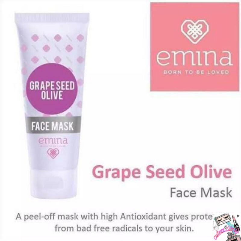 ☃Cutezz_Ching1☃Emina Grape Seed Olive Face Mask