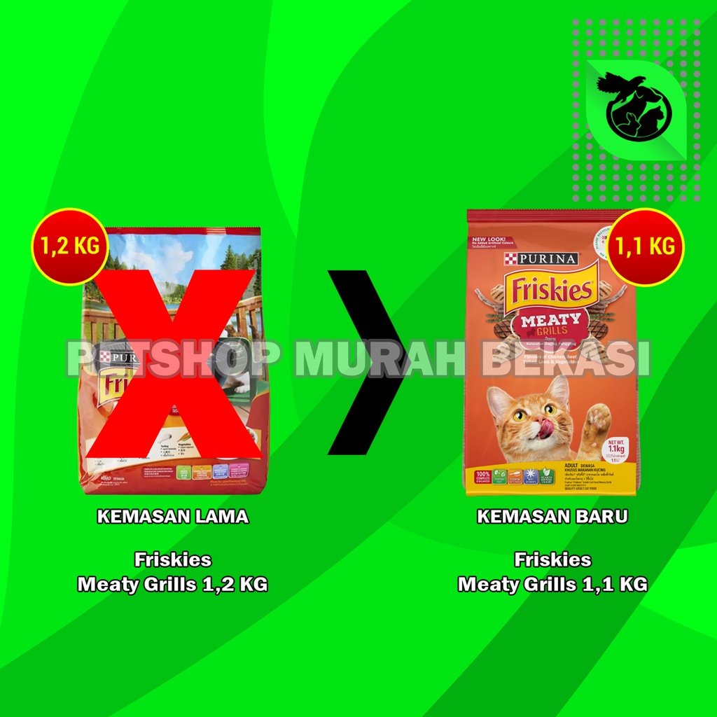 Friskies Adult Meaty Grills 1,1 Kg / Makanan Kucing Dewasa