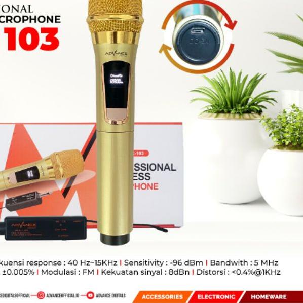 ✷ mic wireless single advance 103 microphone advance 103 ☻