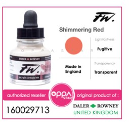 

Cat Aklirik Daler Rowney FW Ink 29.5 ML Shimerring Red 160029713