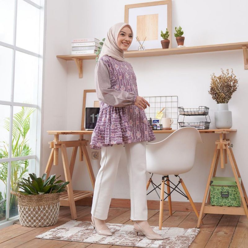 DIANDRA TUNIK Batik Wanita Modern Batik Kerja