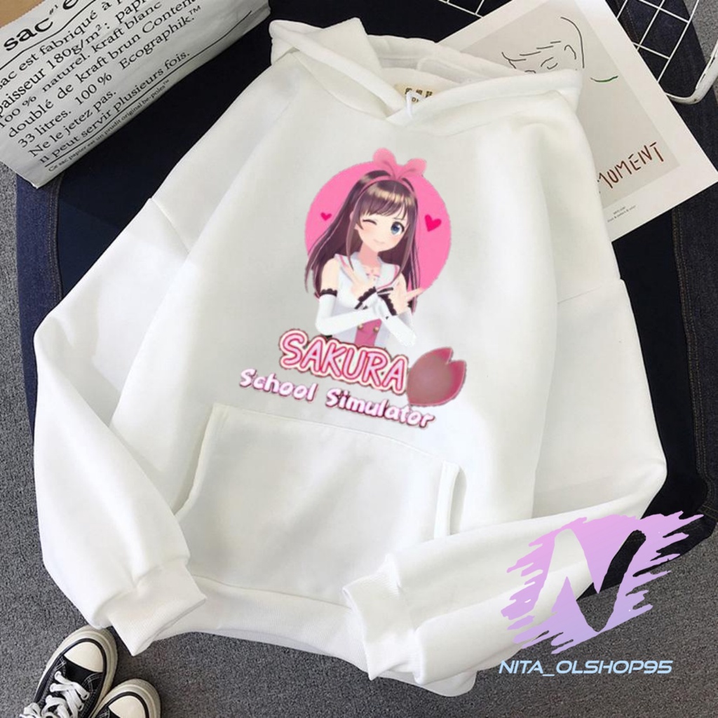 HOODIE SAKURA SCHOOL SIMULATOR SWETER ANAK SAKURA TERBARU