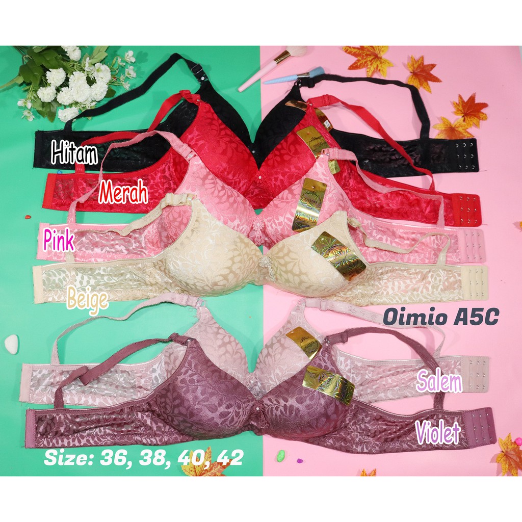 BRA Busa OIMIO A5C BH Wanita Tanpa Kawat Extra Comfort