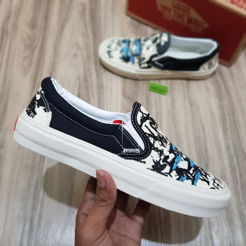 Vans Vault OG Classic Slip On LX x Ralph Steadman &quot;Blue Tuna&quot; Import Quality BNIB WF dt