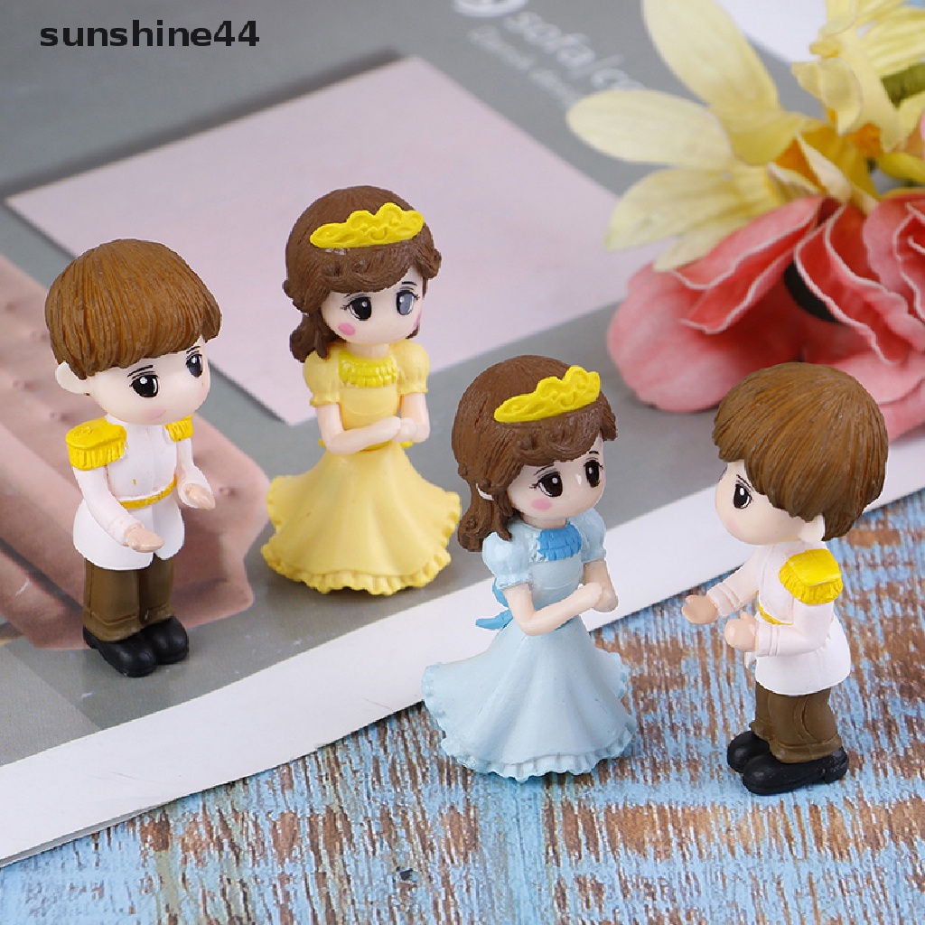 Sunshine 1 Set Miniatur Pasangan / Pria / Wanita Untuk Dekorasi Taman Mini / Lansekap Mikro DIY