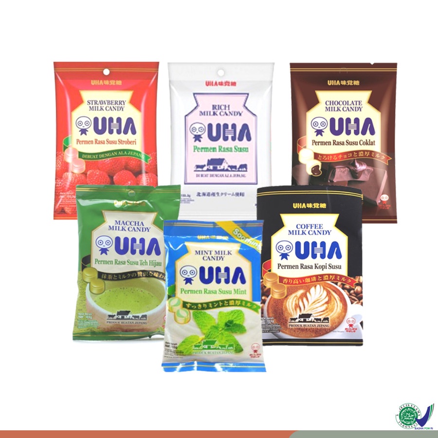 

UHA Milk Candy Stick 51g All Variant - Permen Susu Jepang Semua Rasa 42gr