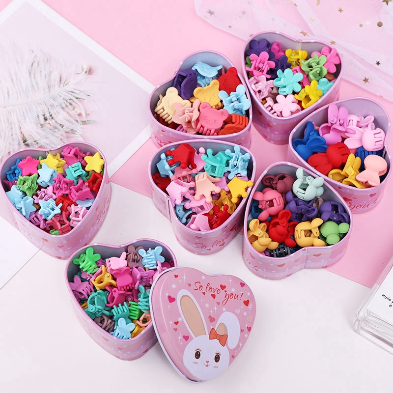 15pcs kotak Jepit Rambut Mini Model Cakar Motif Kartun 15pcs kotak Jepit Rambut Mini Model Cakar Motif Kartun