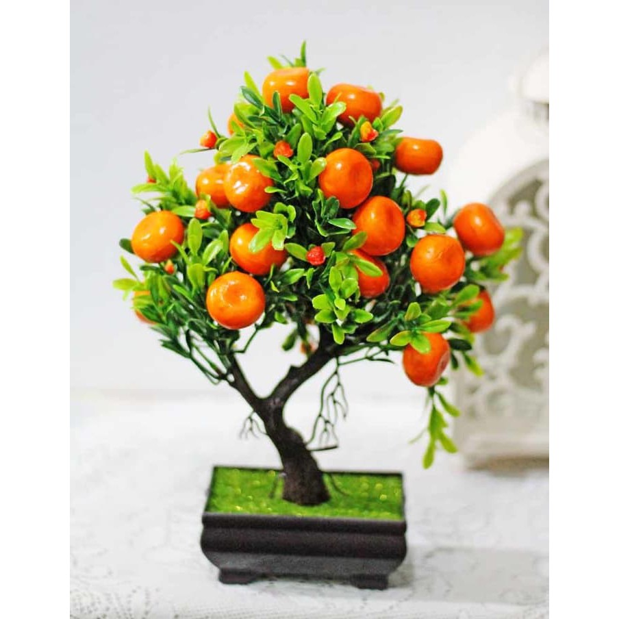 

Produk Terbaik - Pohon Bonsai Jeruk Hiasan Hias Plastik Imlek Sincia Tree Orange A1