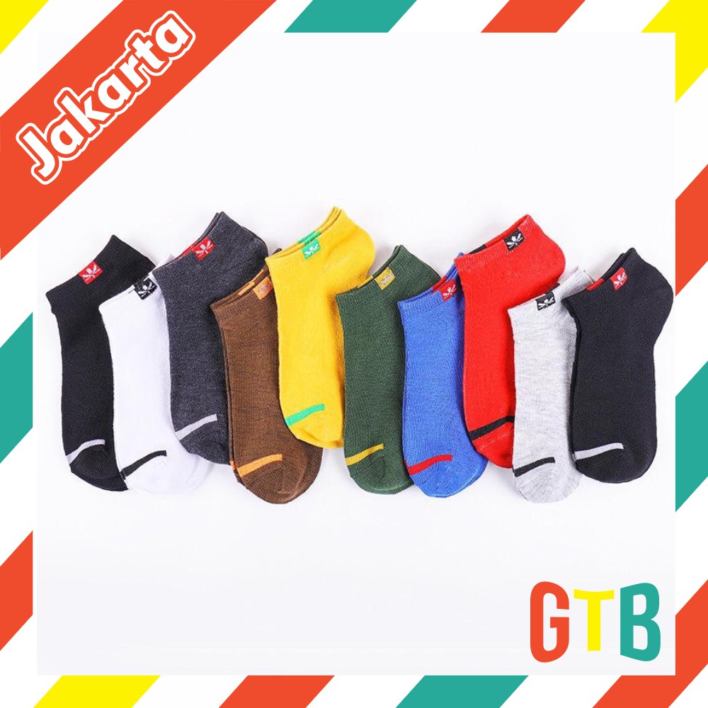 ❤️GTB❤️R156 Kaos Kaki Fashion Unisex Kaoskaki Warna Polos  Wanita Murah Semata kaki Socks Pendek cod