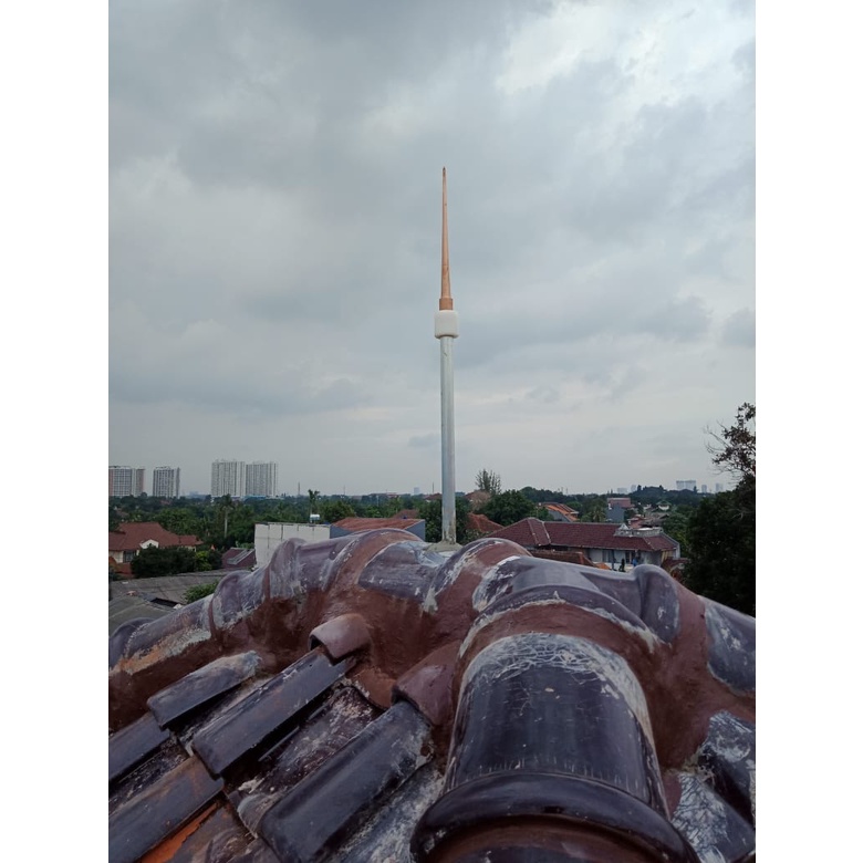 Penangkal Petir 2 tombak + kabel 35 meter