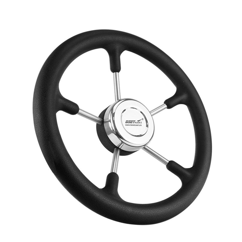 Preva Yacht Steering Wheel Polyurethane Foam Alat Retrofit Stainless Steel 320mm 5jari Jari Jari