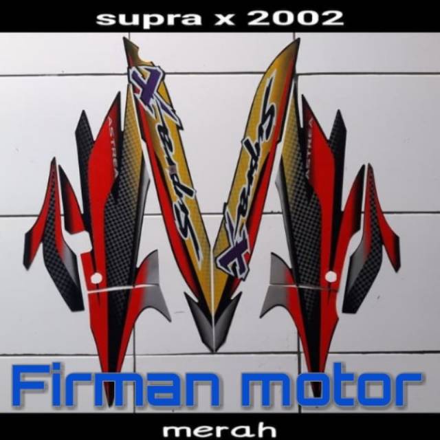 Stiker list body striping supra x 2002