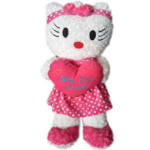 Boneka Hello kitty Syahrini Jumbo Free Nama