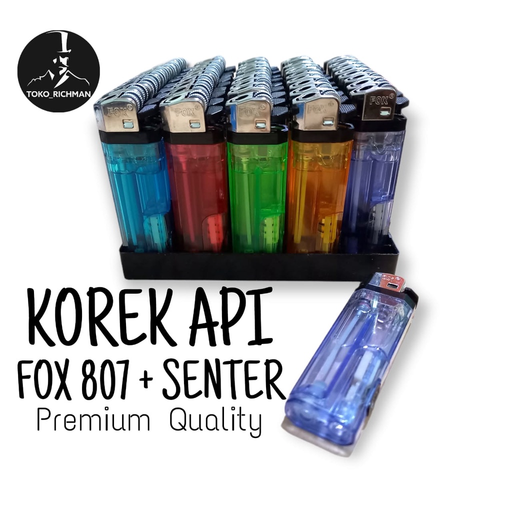 KOREK API MANCIS FOX 807 PEMANTIK API WITH SENTER SETELAN GAS