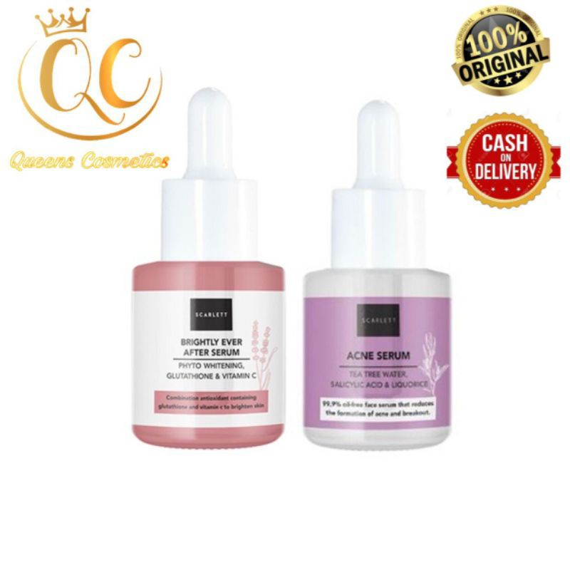 Scarlett Whitening Brightly Ever After Serum | Scarlett Whitening Acne Serum ~ Original 100%