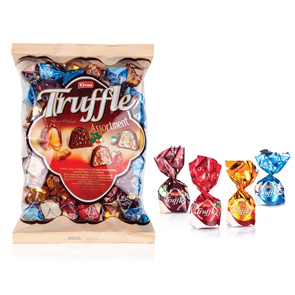 (JURAGAN) ELVAN TRUFFLE CHOCOLATE 400gr ASSORTED CARAMEL COCONUT HAZELNUT STRAWBERRY COKLAT TURKI