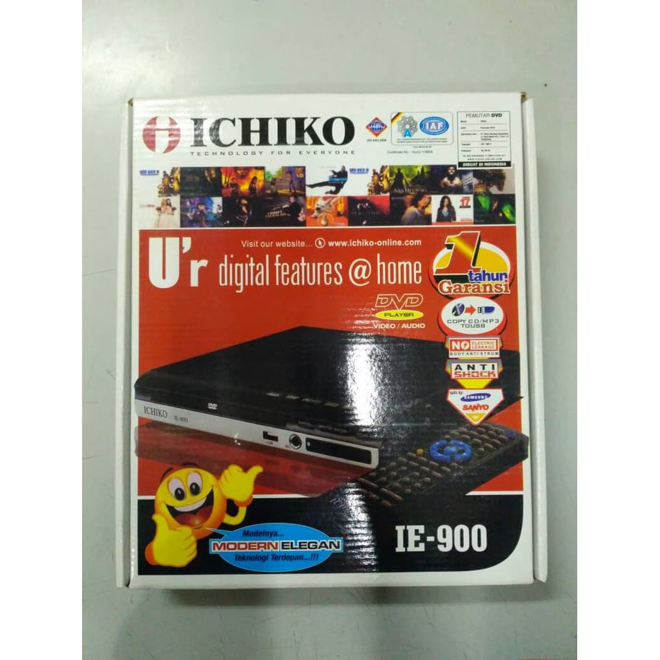 Jual DVD Player ICHIKO IE 900 Berkualitas