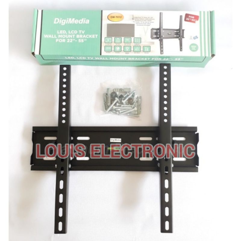 Bracket TV LCD LED Dinding DigiMedia DM-T012 ukuran 22&quot; - 65&quot;