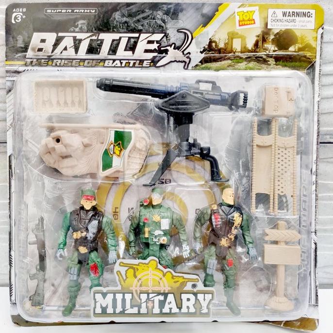 ~~~~~] Super Army Battle Mainan Mini Figure Tentara Militer Combat Set