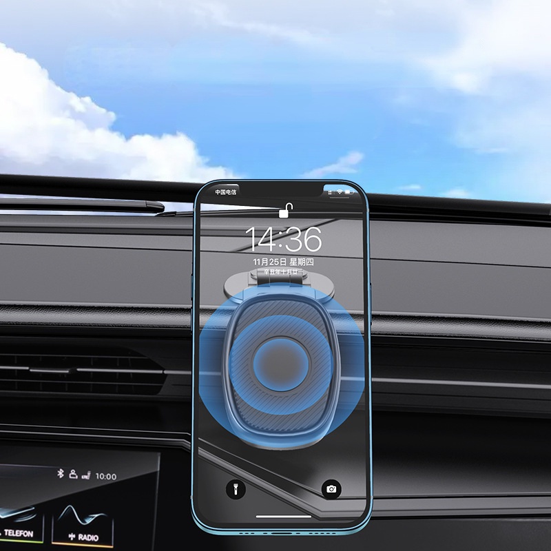 360 ° Bracket Lipat Magnetik mount Mobil Holder Handphone Tinggi adjustable Rotasi Putar