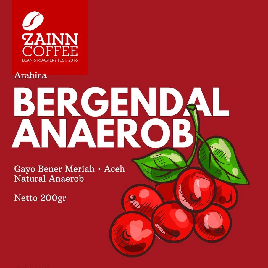 

Arabica Gayo Bergendal Natural Anaerob 200 gr roast by Zainn Coffee