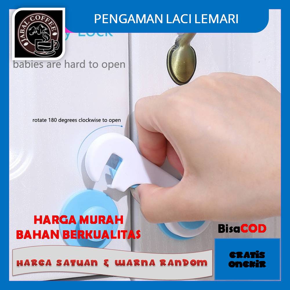 Pengaman Laci Lemari / Pengait Pintu Perabotan Dari Baby / Pengunci Laci Pengaman Lemari Pengait Kode 016