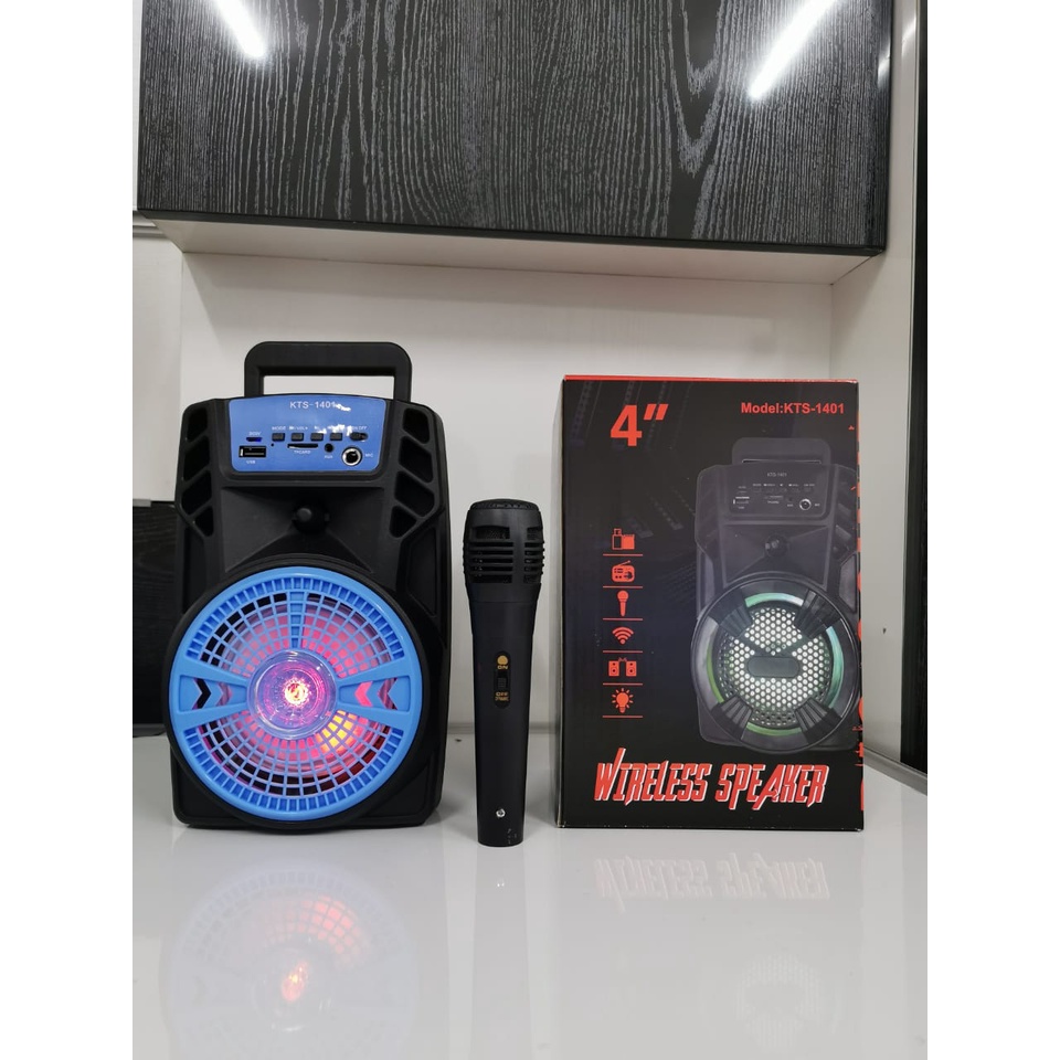 Speaker Bass Full Bluetooth Free Mic Karaoke Audio Speaker Aktif 1401