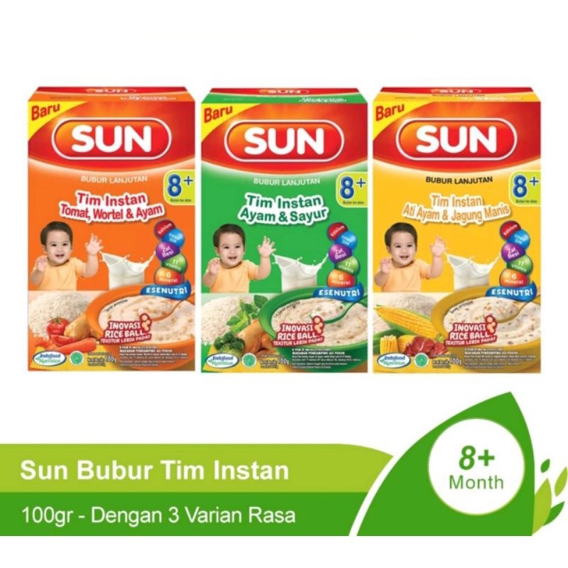 Sun Bubur Tim Instan 8+ 100gr