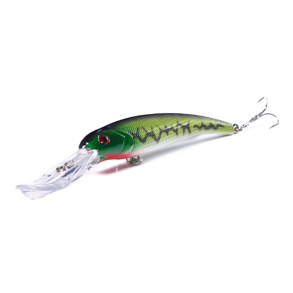 HENGJIA 10Pcs/set minnow umpan pancing ikan bass ikan fishing lure crankbait memancing peralatan